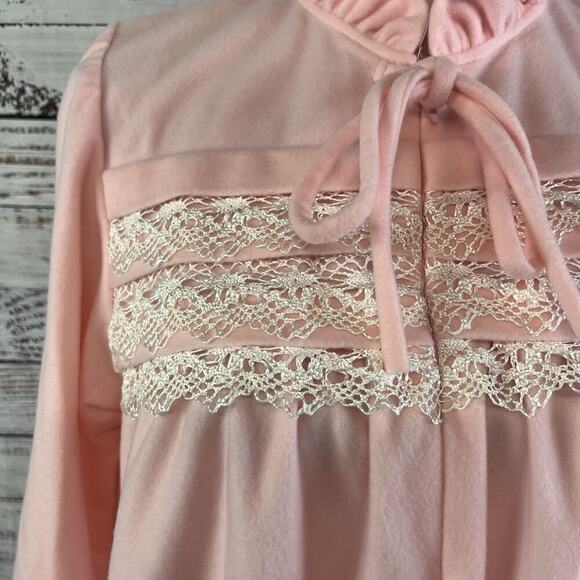 Vintage Apostrophe Guilford Sears Nightgrown Dress size Medium 12-14 Pink Lace - Picture 6 of 13